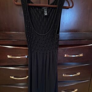 BCBG Max Azria black dress with pearl detail